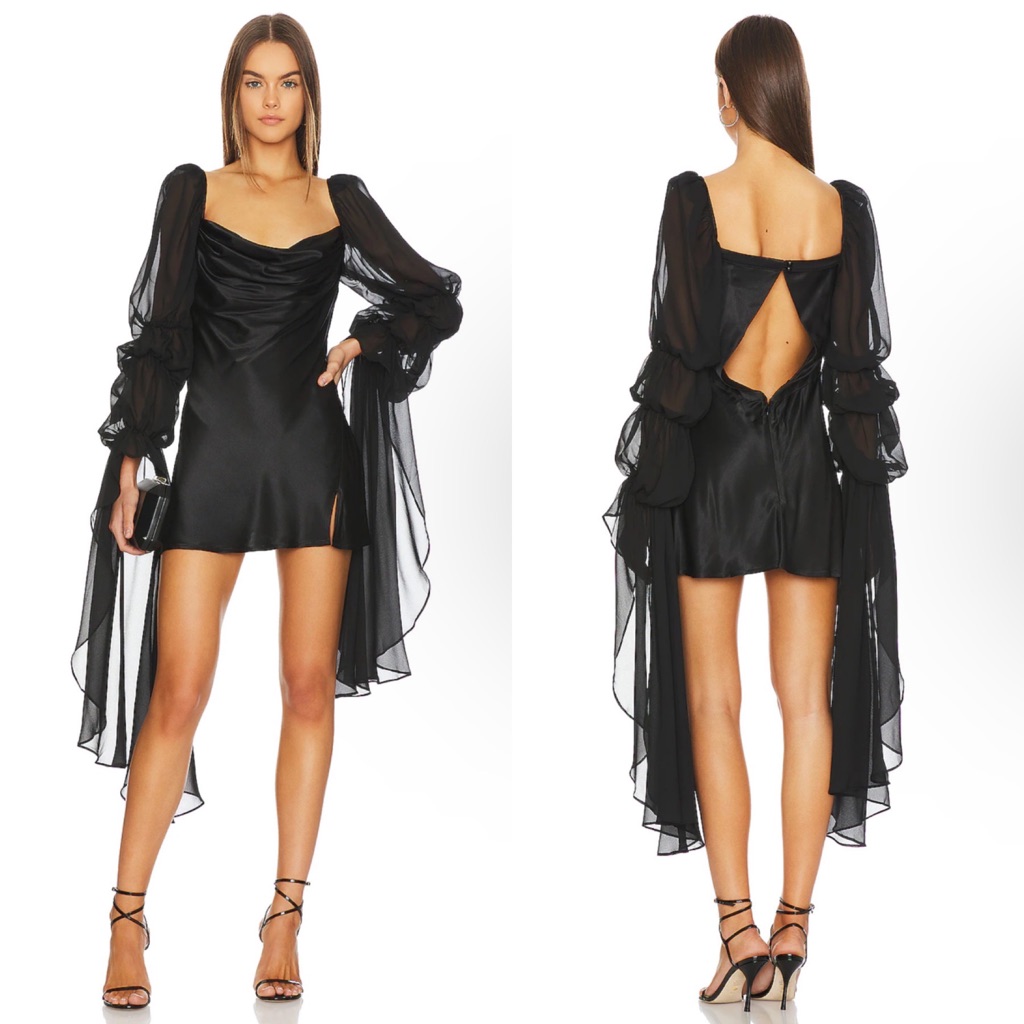 For Love And Lemons Black Willow Mini Dress Size Xxs